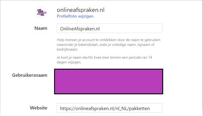 Toevoegen Insta