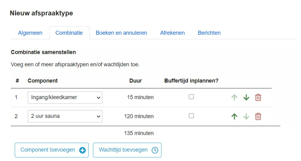 meerdere afspraken