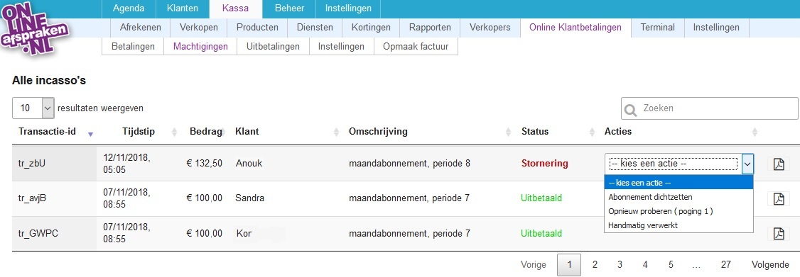storneringen