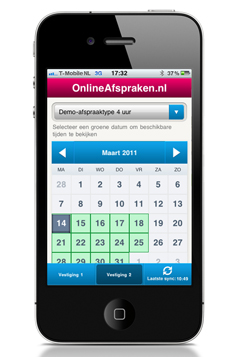 OnlineAfspraken iphone app